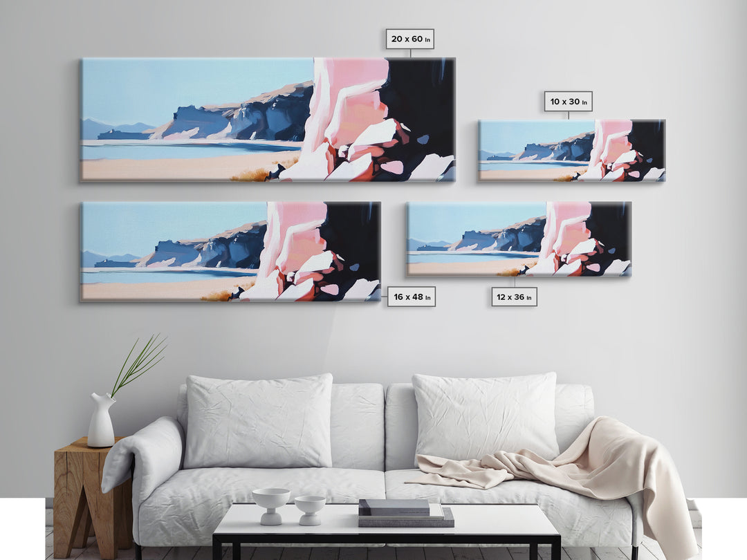 Canyon Cliffs, Desert Landscape, Southwestern Wall Decor, Canvas Print, Boho Aesthetic, Warm Earth Tones, Rustic Home Decor