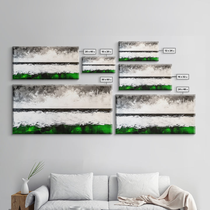 Stormy Coast, Black and White Seascape, Dramatic Ocean Art, Canvas Print, Coastal Home Decor, Minimalist Wall Art, Moody Living Room Art