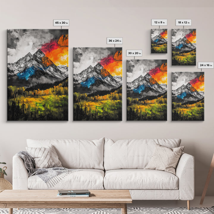 Abstract Ocean, Blue Waves, Coastal Art, Canvas Print, Beach Wall Decor, Modern Seascape, Minimalist Painting, Living Room Art