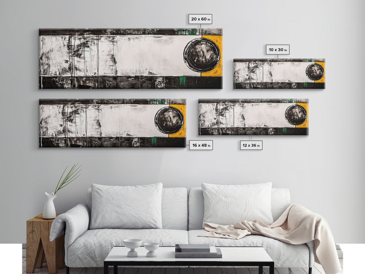 Abstract Geometry, Modern Art, Black and White Decor, Canvas Print, Bold Minimalist Painting, Office Wall Artwork, Unique Statement Piece