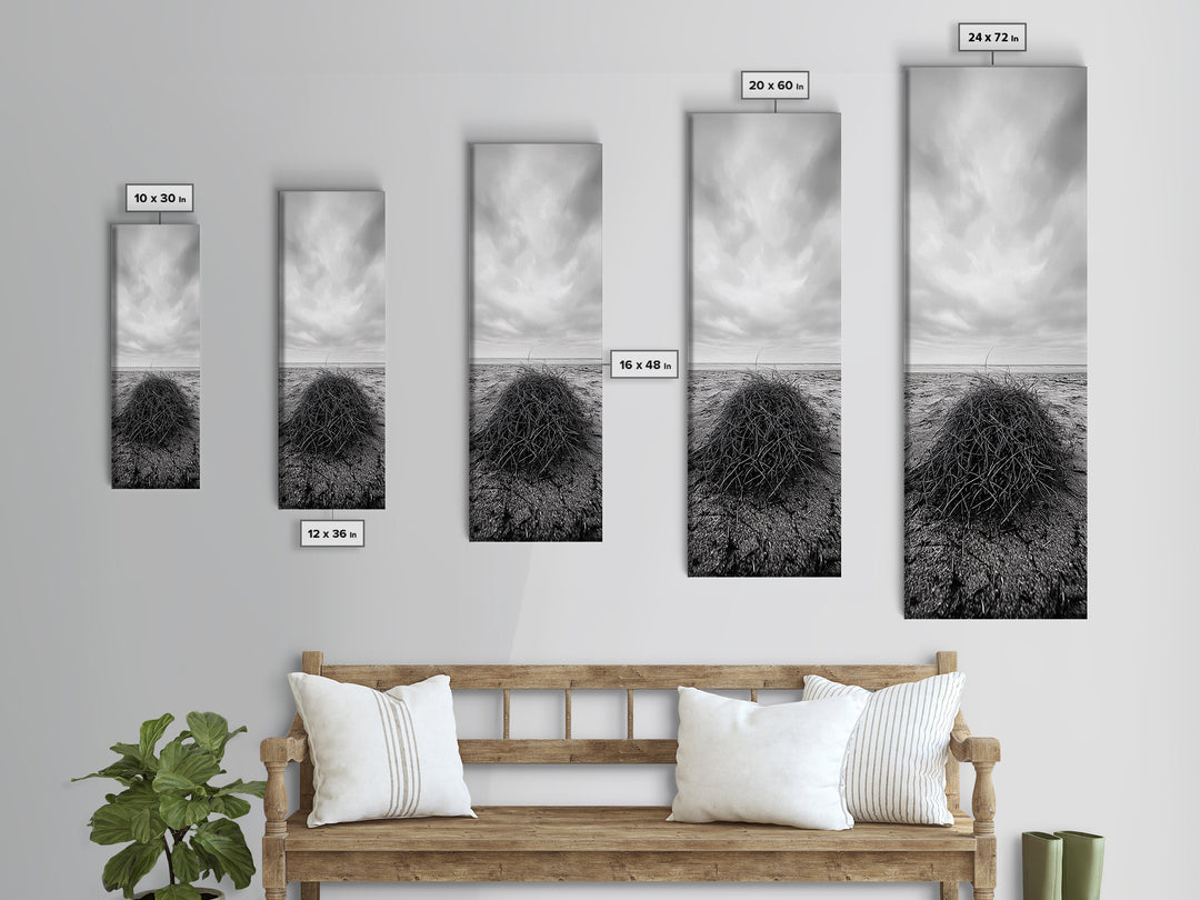 Drift Bundle, Desert Shore, Coastal Minimal, Framed Canvas Print, Moody Beach Photography, Boho Wall Decor, Autumn Entryway Art