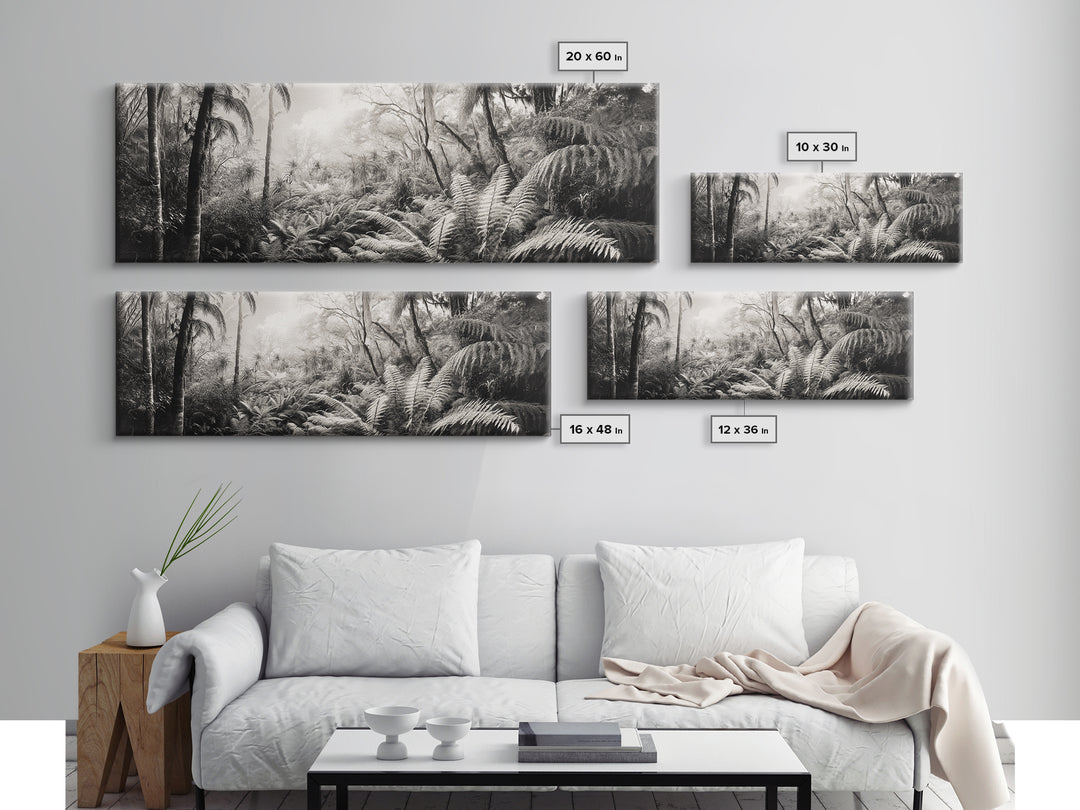 Jungle Light, Nature Vibe, Wild Forest, Framed Canvas Print, Boho Wall Art, Office Wall Decor, Earthy Tones Art, Rainforest Wall Print