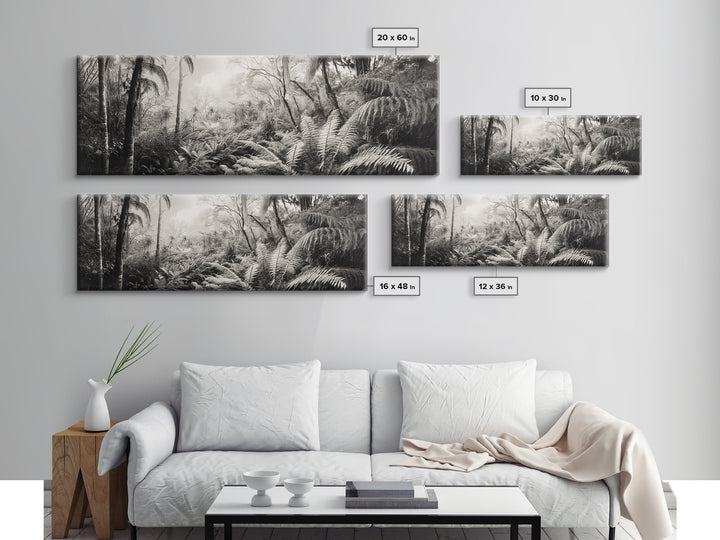 Jungle Light, Nature Vibe, Wild Forest, Framed Canvas Print, Boho Wall Art, Office Wall Decor, Earthy Tones Art, Rainforest Wall Print