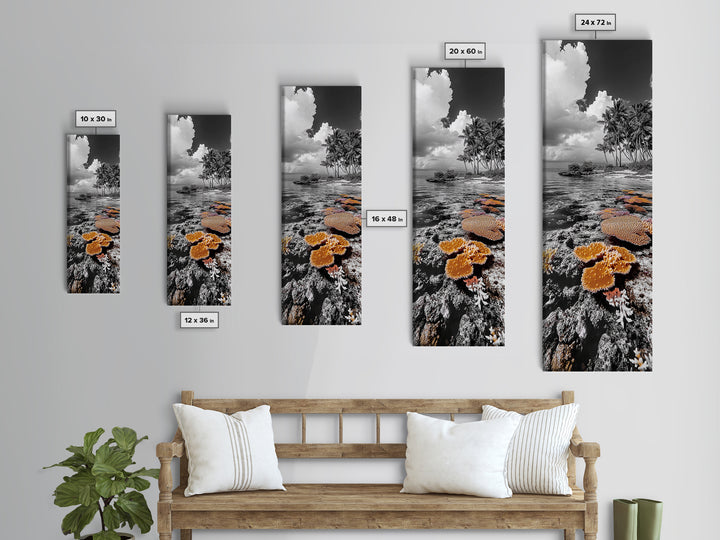 Coral Reef, Coastal Dreams, Tropical Serenity, Ocean Life Wall Art, Canvas Print, Coastal Bathroom Decor, Nature Photography Style