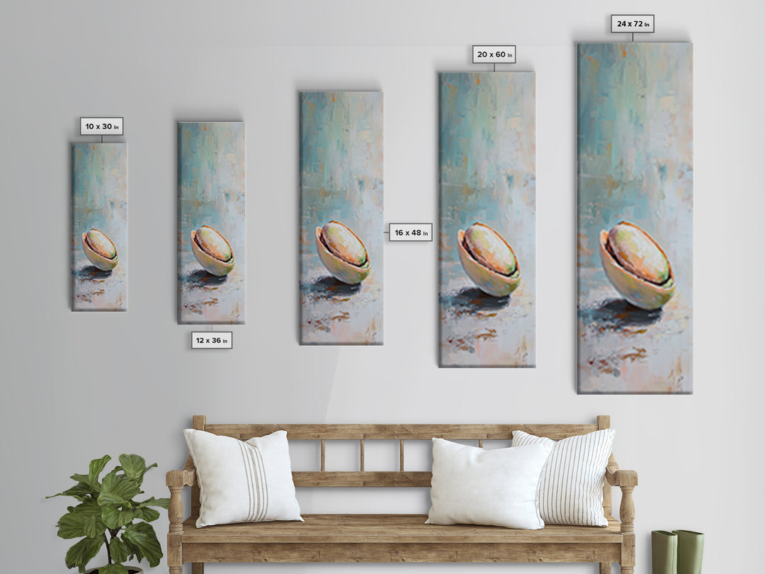 Sunlit Coconut Half Still Life Canvas Print, Tropical Kitchen Wall Decor, Coastal Art Print, Beach House Decor Gift For Her