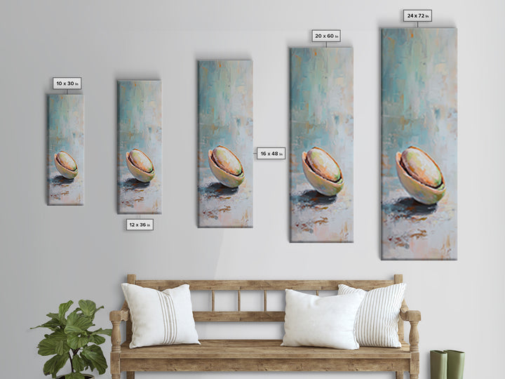Sunlit Coconut Half Still Life Canvas Print, Tropical Kitchen Wall Decor, Coastal Art Print, Beach House Decor Gift For Her