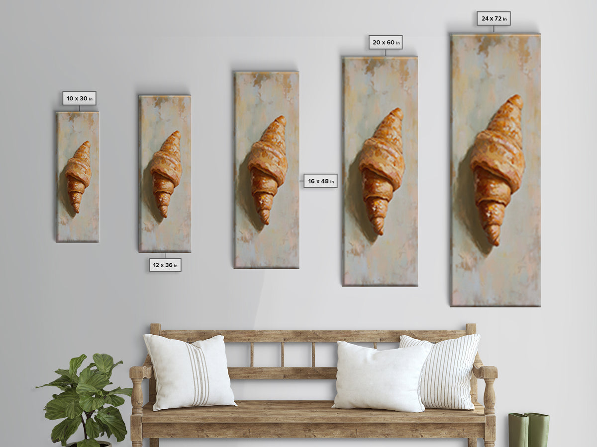 Orange Seashell Canvas Print, Coastal Wall Art, Beach House Decor, Nautical Bathroom Art, Ocean Inspired Home Decor, Gift For Her