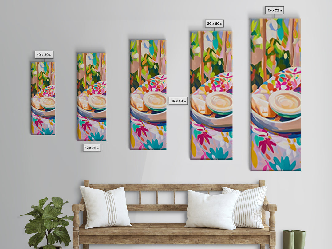 Croissant And Latte Cafe Breakfast Wall Art, French Bakery Print, Coffee Shop Decor, Kitchen Wall Art, Cozy Home Decor, Gift For Her