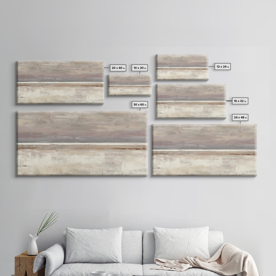 Minimal Two Figure Line Drawing Framed Canvas Print, Above Bed Art, Minimalist Decor, Bedroom Decor, Fine Art, Serenity, ABA-2x1-28