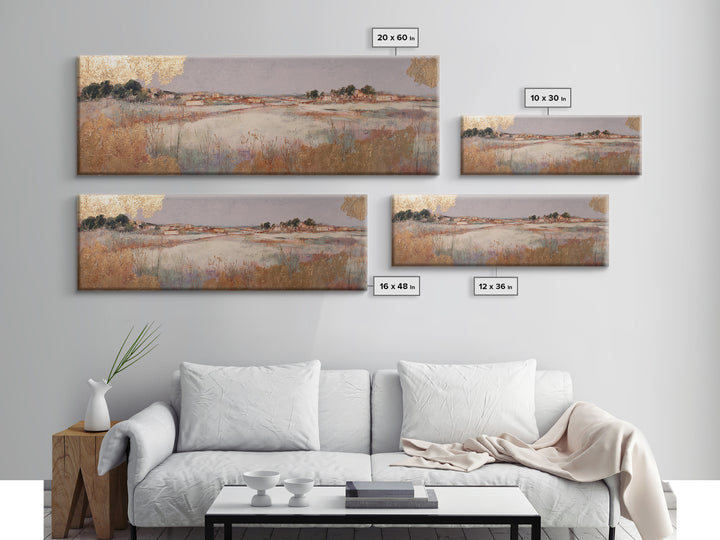Oversized Lavender Field Framed Canvas Print, Above Bed Art, Wall Art, Bedroom Decor, Fine Art, Serenity, Digital Print, ABA-3x1-59