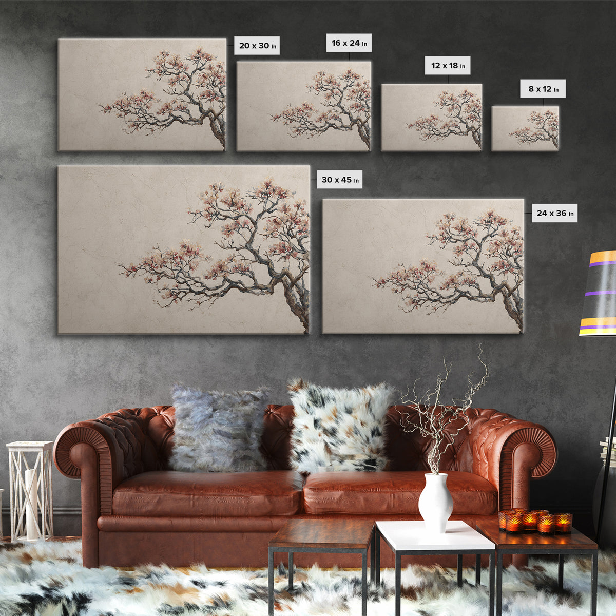 Japandi Ink Shapes Canvas Print, Above Bed Art, Original Art, Bedroom Decor, Abstract Art, Serenity, Sage Green Wall Art, ABA-3x2-22
