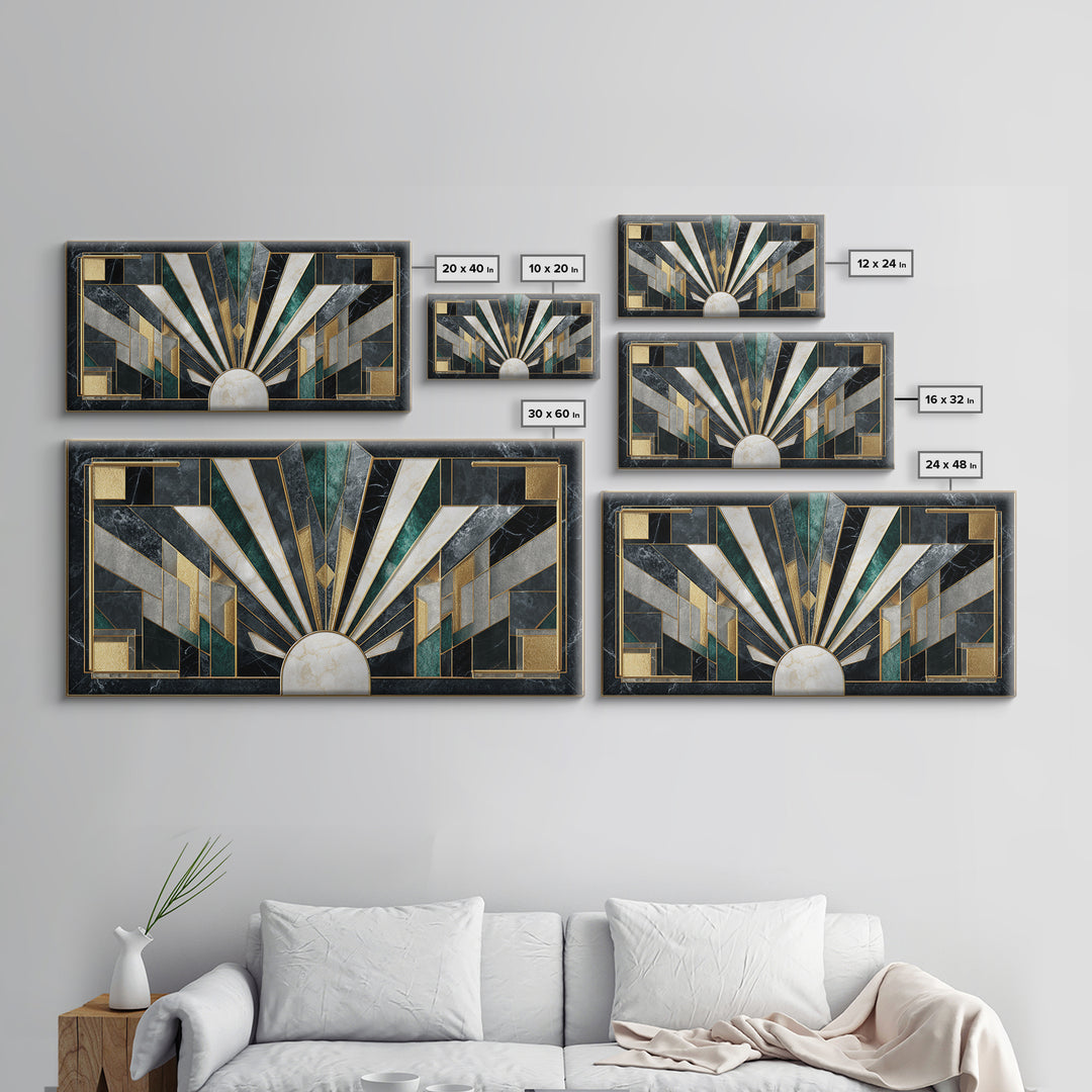 Luxury Cocktail Glass Framed Canvas Print, Art Deco Art, Printable Art, Living Room Decor, Abstract Art, Glamour, Neutral Decor, ADA-2x1-97