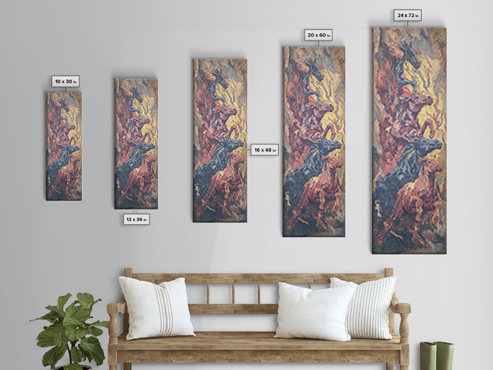 Textured Tribal Bird Figure Abstract Wall Art, African Inspired Canvas Decor, Afrocentric Painting, Bold Home Decor Gift