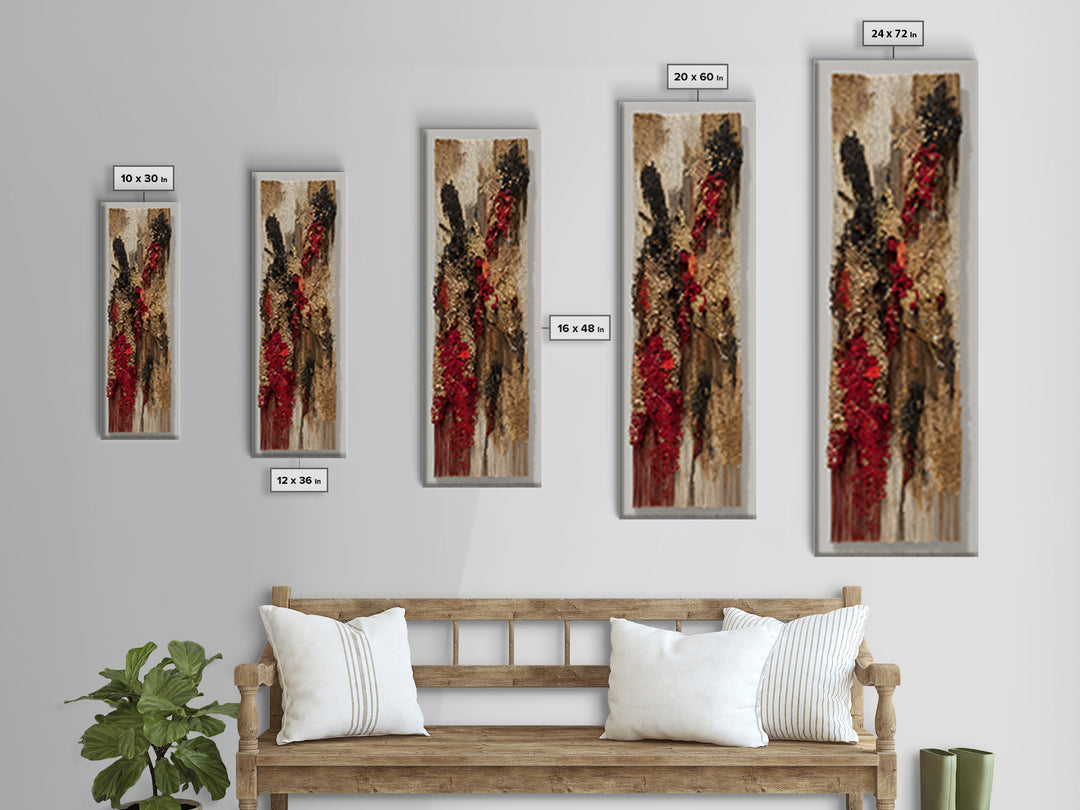 Textured Woven Figure Wall Art, African Fabric Tapestry Decor, Abstract Ethnic Textile Art, Bohemian Home Decor Gift For Her