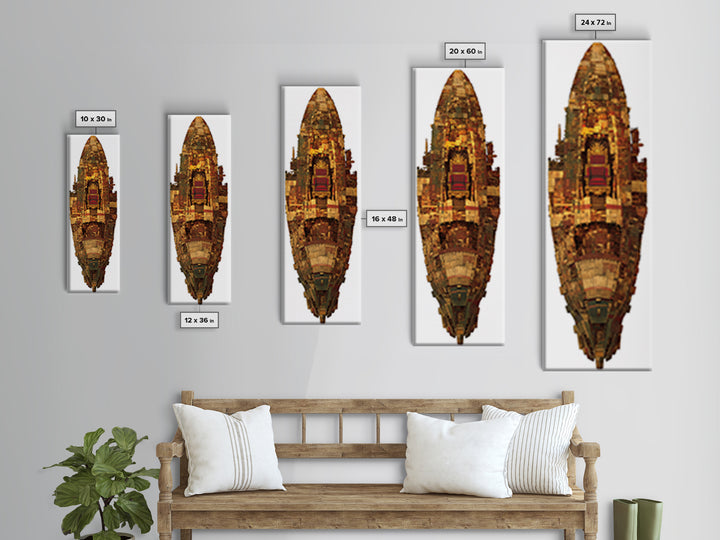 Ornate African Shield Throne Relic Wall Art, African Tribal Art Print, Afrocentric Decor, Cultural Home Decor Gift, Statement Piece