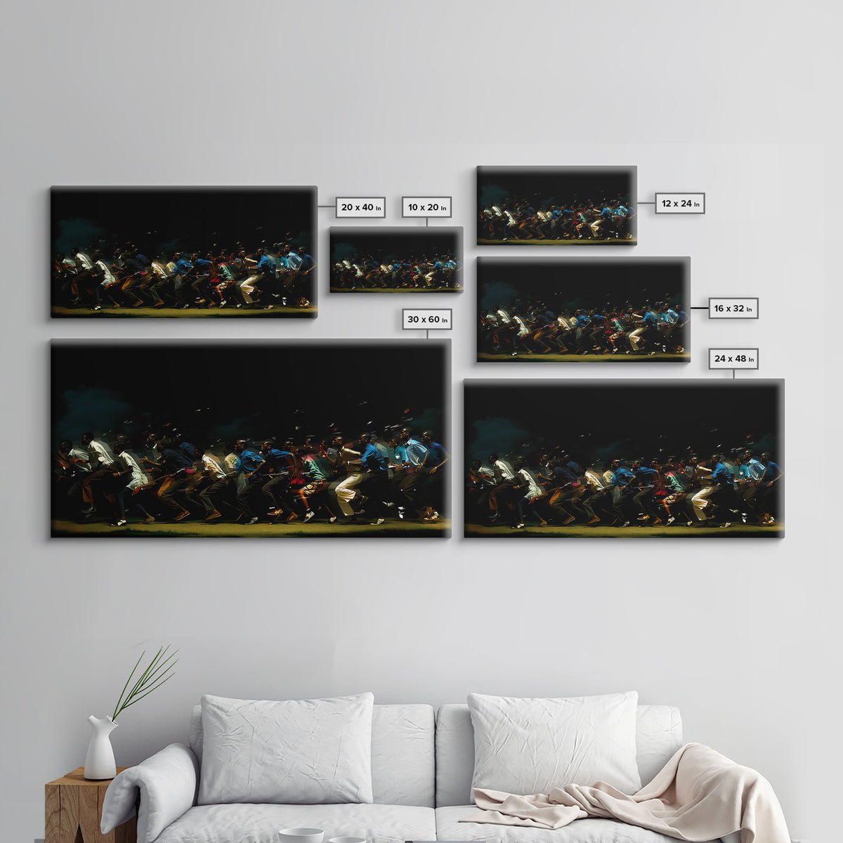 African Dance Celebration Wall Art, Joyful Night Gathering, Black Culture Art, Afrocentric Canvas Print, Home Decor Gift