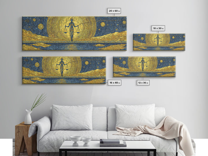 Golden Egyptian Goddess With Scales Wall Art, Ancient African Art, Black And Gold Desert Decor, Spiritual Cultural Wall Decor Gift