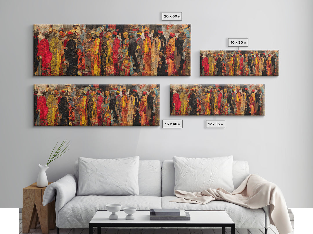 Vibrant African Street Fashion Wall Art, Modern Black Art, Cultural Portrait Canvas, Afrocentric Decor, Statement Wall Decor