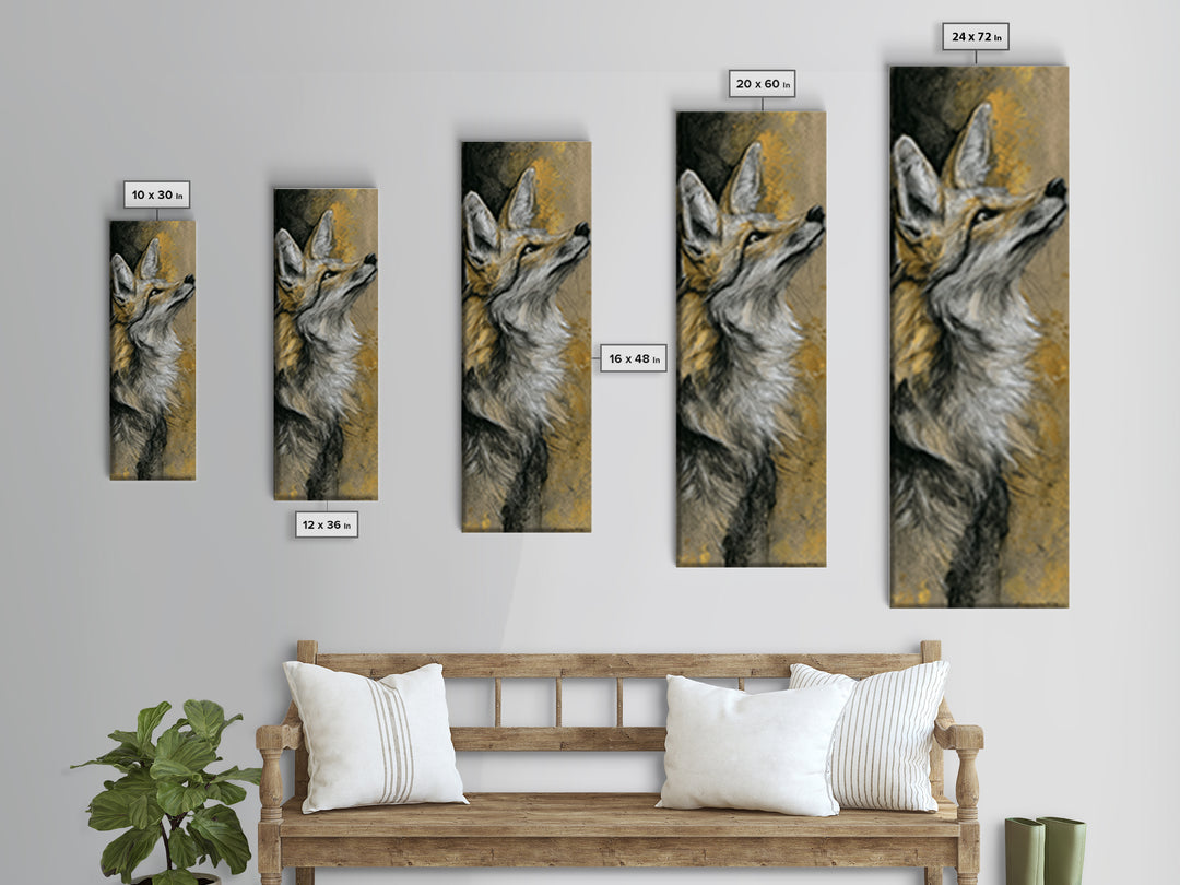 Dog Portrait with Painterly Collar and Loyal Canvas Print, Animal Art, Modern Wall Art, Living Room Decor, Fine Art, Creature, ANI-1x3-1