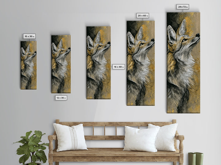 Dog Portrait with Painterly Collar and Loyal Canvas Print, Animal Art, Modern Wall Art, Living Room Decor, Fine Art, Creature, ANI-1x3-1