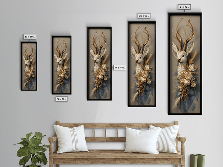 Butterfly Specimen Composition Framed Canvas Print, Animal Art, Printable Art, Living Room Decor, Fine Art, Creature, ANI-1x3-83