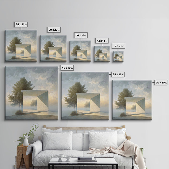 Surreal Dream Landscape Canvas Print, Art, Resin Art, Living Room Decor, Fine Art, Luxury Decor, Textured Painting, ART-1x1-59