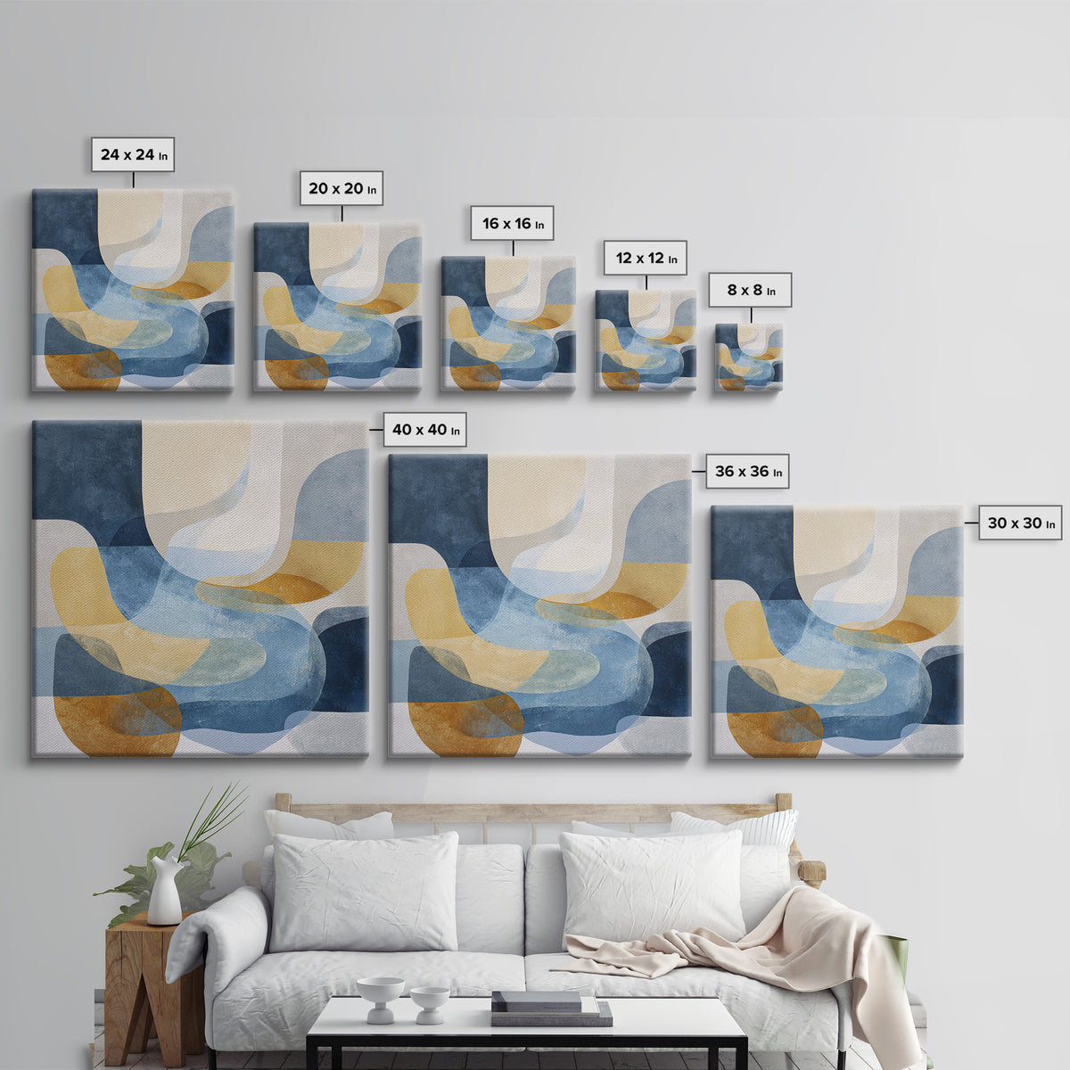 Abstract Water Forms Canvas Print, Art, Modern Decor, Living Room Decor, Abstract Art, Art Prints, Digital Art, ART-1x1-91