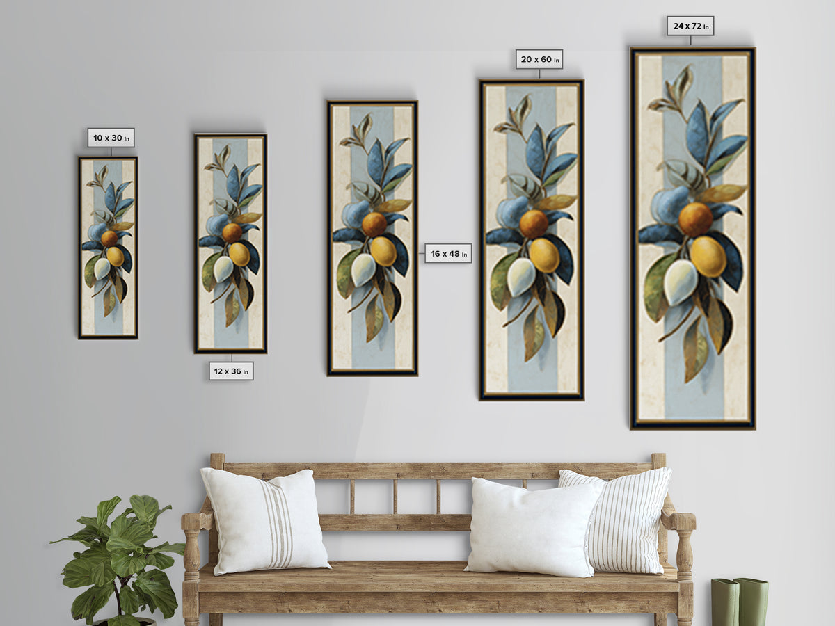 Bold Pop Fruit Composition Canvas Print, Art, Gallery Decor, Living Room Decor, Fine Art, Contemporary Art, Wall Art, ART-1x3-28
