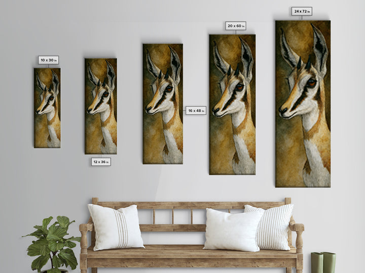 Elegant Animal Portrait Framed Canvas Print, Art, Textured Wall Art, Living Room Decor, Oil Painting, Gallery Decor, ART-1x3-54