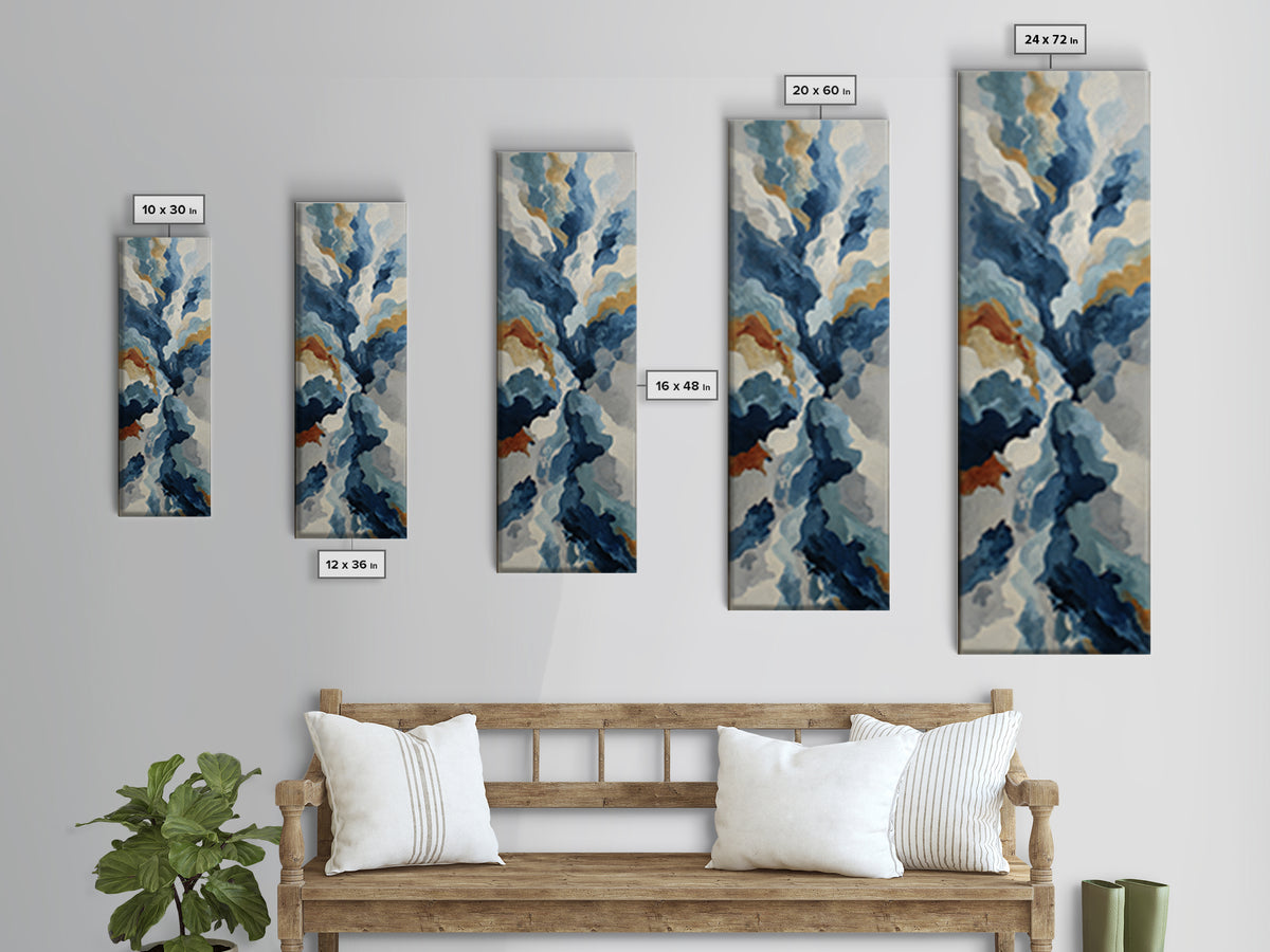 Abstract Water Forms Canvas Print, Art, Neutral Decor, Living Room Decor, Abstract Art, Art Prints, Digital Art, ART-1x3-7