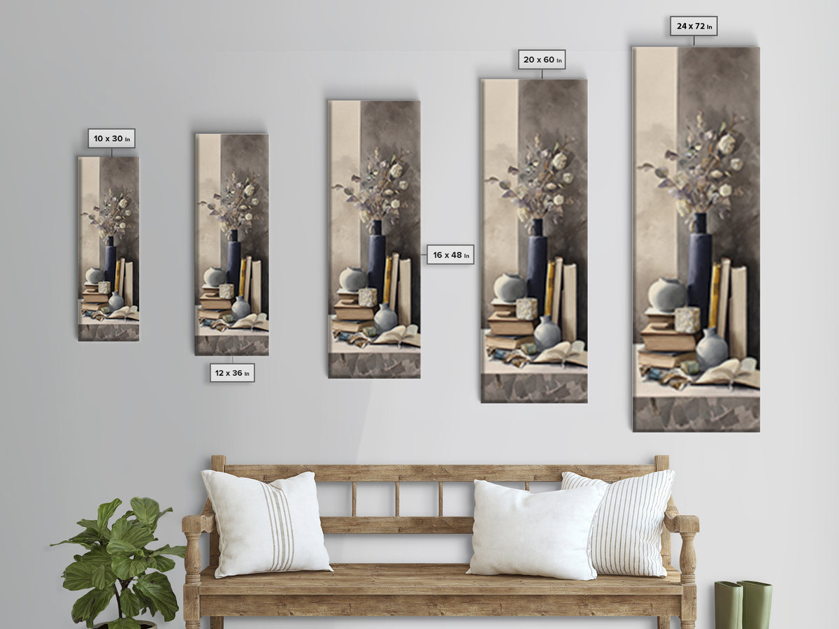 Sunlit Interior Still Life Framed Canvas Print, Art, Printable Art, Living Room Decor, Fine Art, Statement Artwork, ART-1x3-74