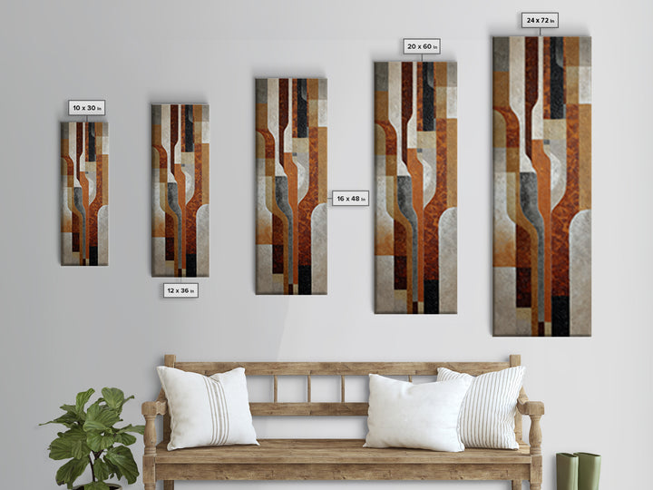 Textured Neutral Abstraction Canvas Print, Art, Black Art, Living Room Decor, Fine Art, Wall Decor, Neutral Decor, ART-1x3-97