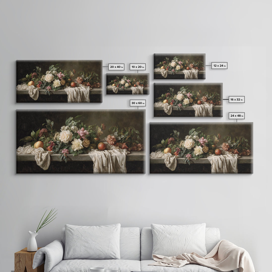 Museum Still Life Canvas Print, Art, Printable Wall Art, Living Room Decor, Watercolor Art, Canvas Art, Ai Art, ART-2x1-69
