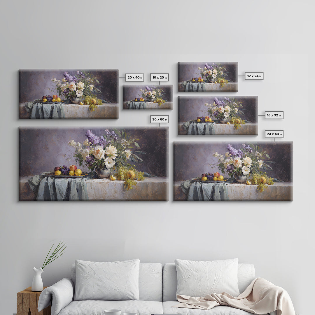 Museum Still Life Canvas Print, Art, Printable Wall Art, Living Room Decor, Watercolor Art, Canvas Art, Ai Art, ART-2x1-93