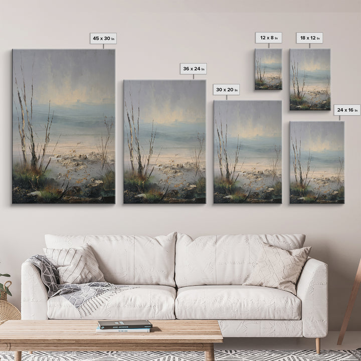 Surreal Dream Landscape Framed Canvas Print, Art, Framed Art, Living Room Decor, Fine Art, Neutral Decor, Modern Decor, ART-2x3-19