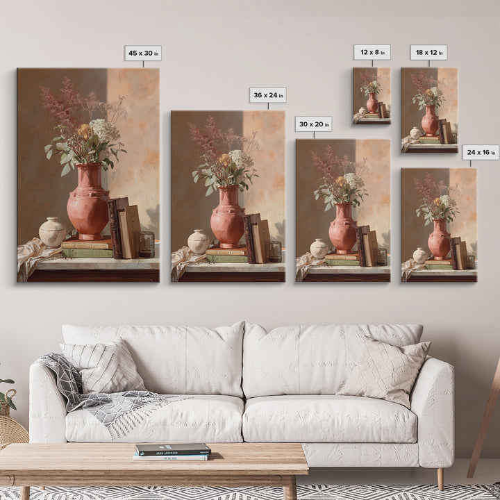 Sunlit Interior Still Life Canvas Print, Art, Textured Painting, Living Room Decor, Fine Art, Digital Wall Art, ART-2x3-70