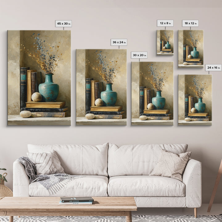 Sunlit Interior Still Life Framed Canvas Print, Art, Art Prints, Living Room Decor, Fine Art, Framed Wall Art, ART-2x3-94