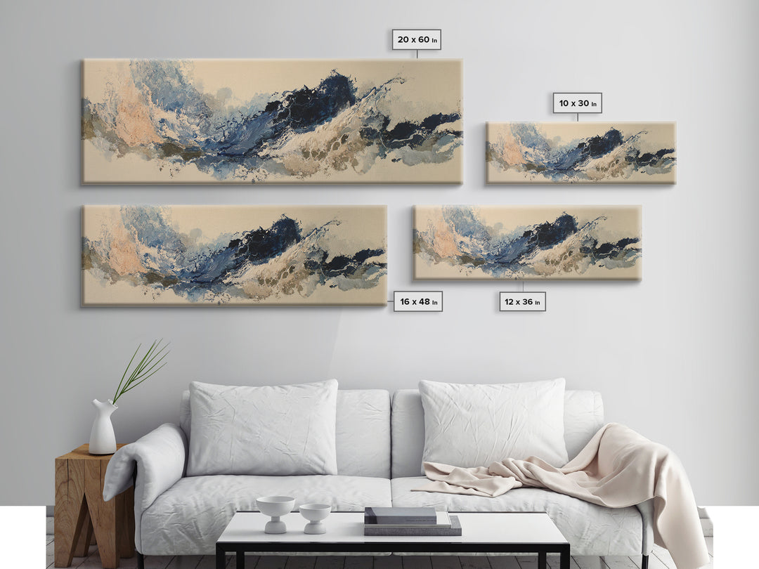 Abstract Water Forms Canvas Print, Art, Printable Art, Living Room Decor, Abstract Art, Statement Artwork, Boho Decor, ART-3x1-11