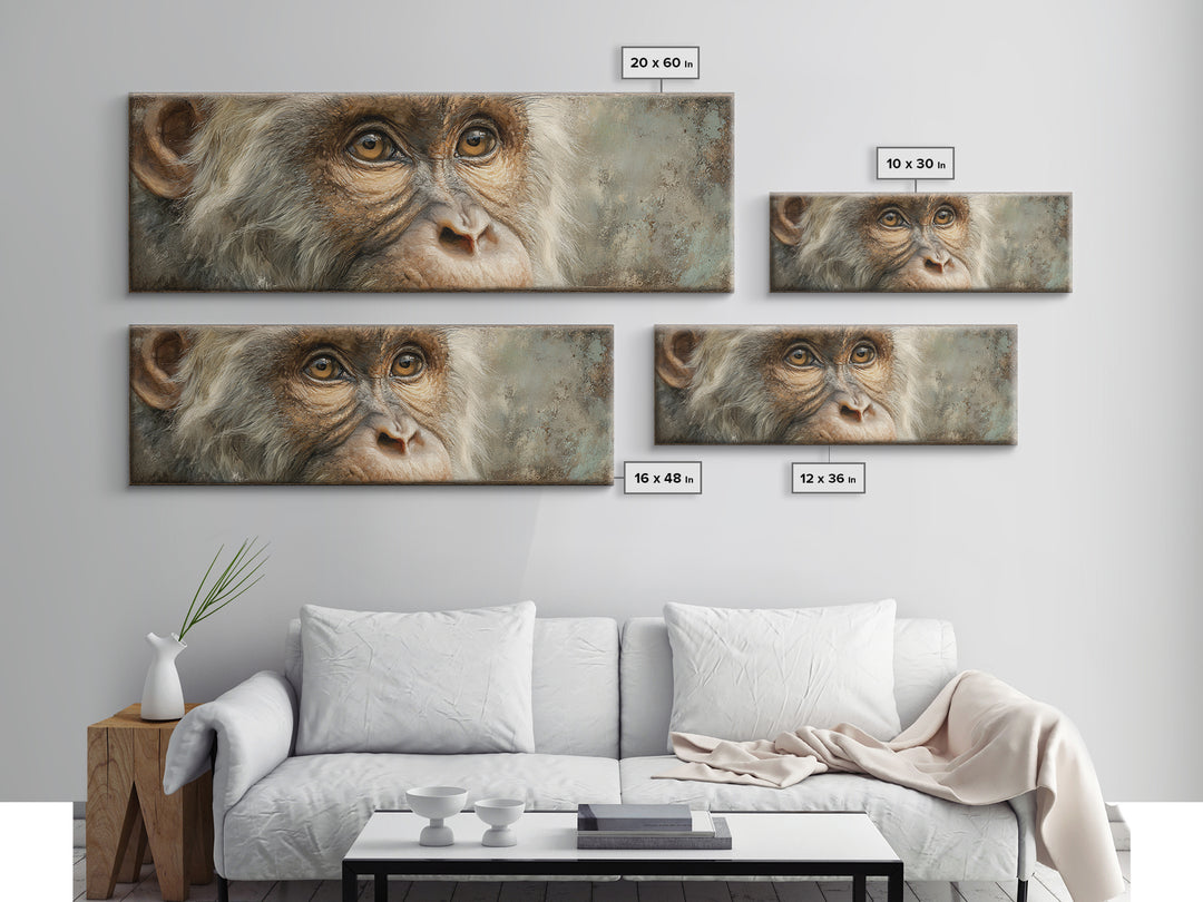 Elegant Animal Portrait Canvas Print, Art, Art Prints, Living Room Decor, Fine Art, Framed Wall Art, Canvas Wall Art, ART-3x1-34