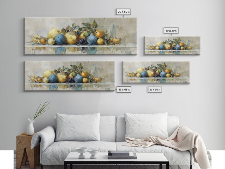 Bold Pop Fruit Composition Framed Canvas Print, Art, Luxury Decor, Living Room Decor, Fine Art, Metal Wall Art, ART-3x1-56