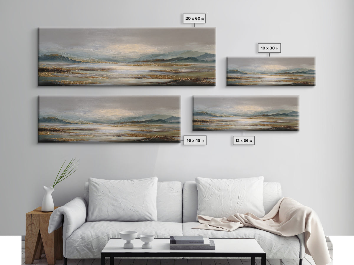 Surreal Dream Landscape Canvas Print, Art, Wall Art Prints, Living Room Decor, Fine Art, Ai Art, Textured Wall Art, ART-3x1-75