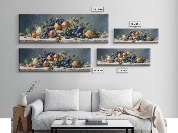 Bold Pop Fruit Composition Canvas Print, Art, Wood Wall Art, Living Room Decor, Fine Art, Modern Decor, Fine Art Print, ART-3x1-8