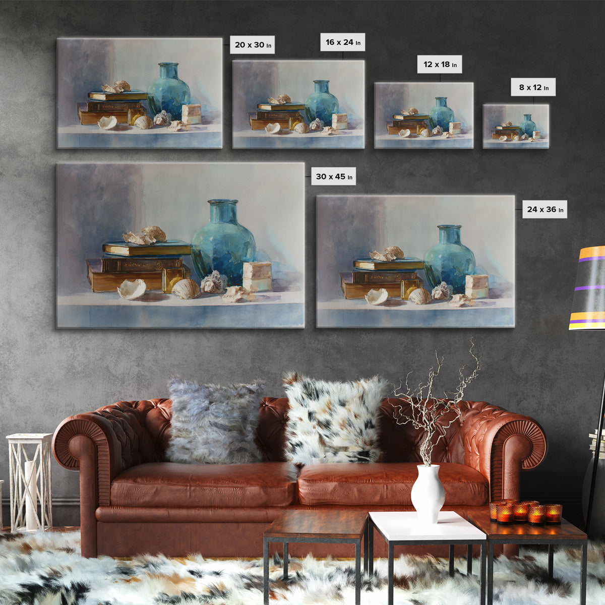 Sunlit Interior Still Life Framed Canvas Print, Art, Art Prints, Living Room Decor, Fine Art, Framed Wall Art, ART-3x2-18