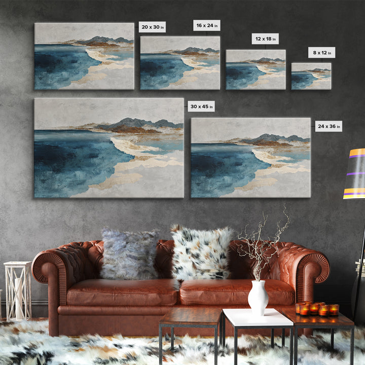 Abstract Water Forms Framed Canvas Print, Art, Pink Wall Art, Living Room Decor, Fine Art, Textured Painting, ART-3x2-47