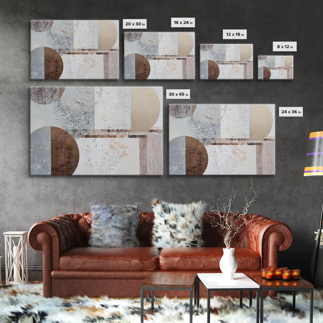 Textured Neutral Abstraction Canvas Print, Art, Black Art, Living Room Decor, Fine Art, Wall Decor, Neutral Decor, ART-3x2-89