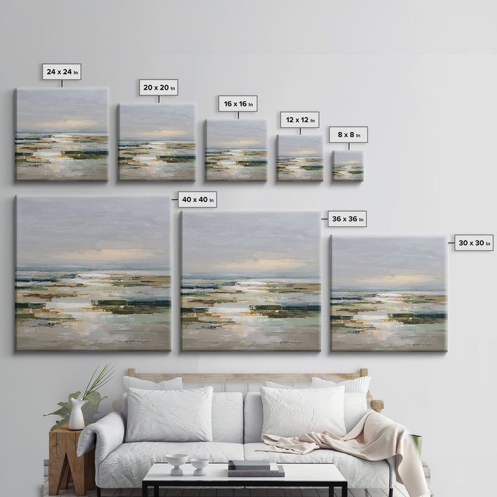 Oversized Abstract Landscape Canvas Print, Above Sofa Art, Modern Art, Living Room Decor, Fine Art, Statement, Art Print, ASA-1x1-25