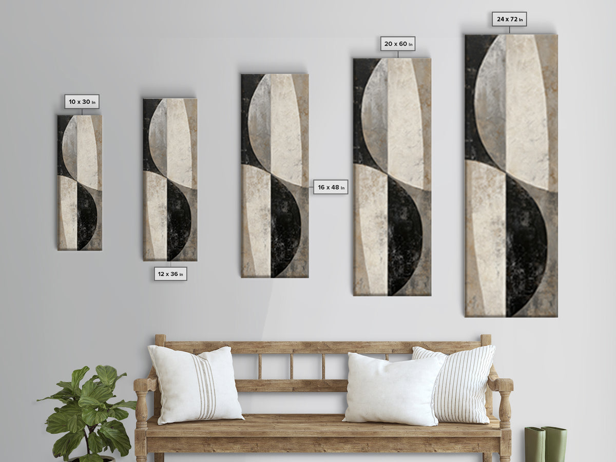 Large Modern Organic Shapes Canvas Print, Above Sofa Art, Set of 3 Prints, Living Room Decor, Fine Art, Statement, Modern Decor, ASA-1x3-14