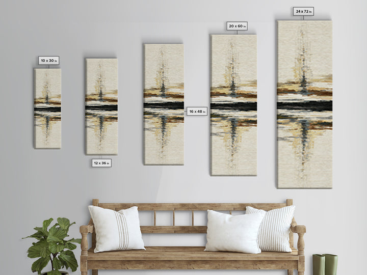 Sunlit Rolling Hills Framed Canvas Print, Above Sofa Art, Coastal Decor, Living Room Decor, Fine Art, Statement, Luxury Decor, ASA-1x3-29