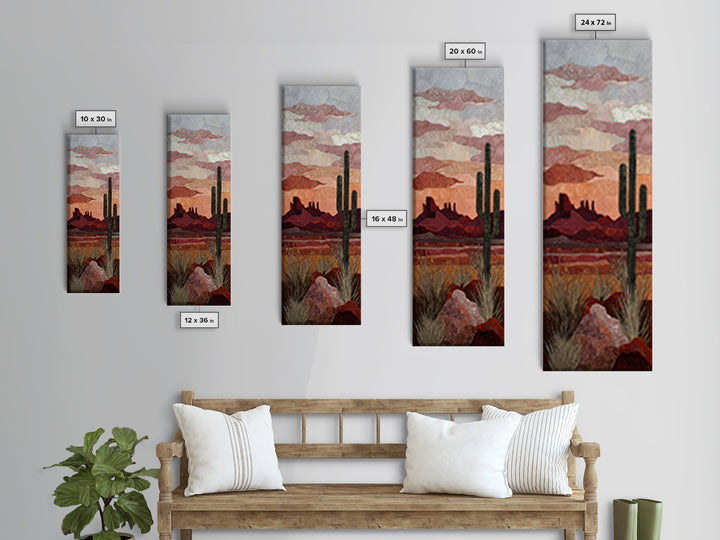 Desert Mesa Panorama Canvas Print, Above Sofa Art, Neutral Decor, Living Room Decor, Fine Art, Statement, Wall Art, Home Decor, ASA-1x3-32