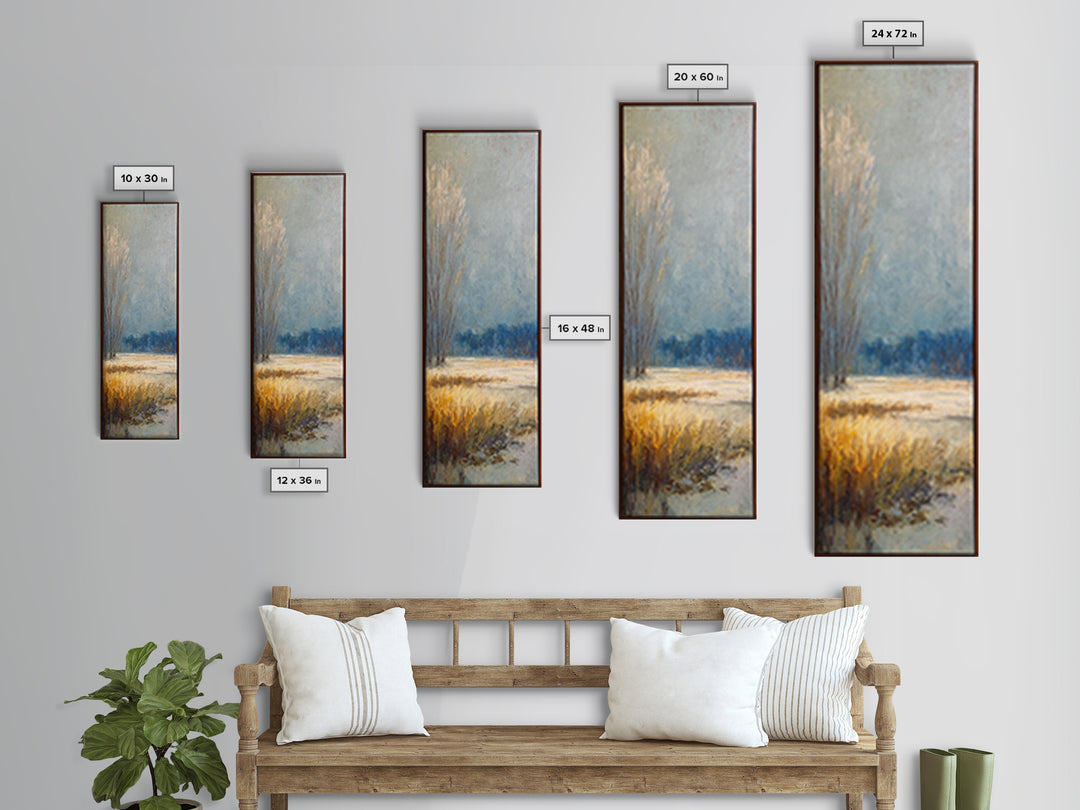 Oversized Abstract Landscape Canvas Print, Above Sofa Art, Bauhaus Print, Living Room Decor, Oil Painting, Statement, ASA-1x3-37